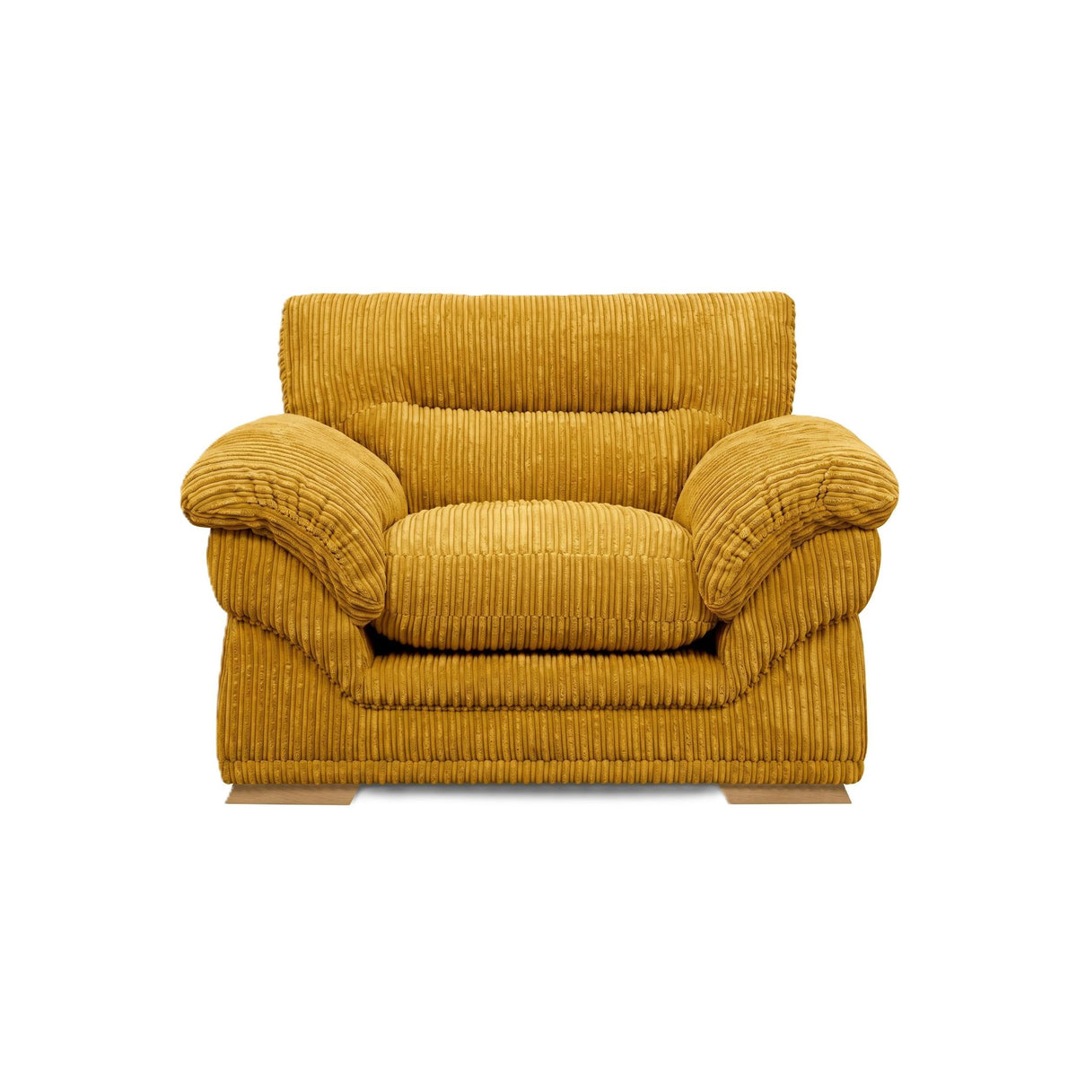 Amalfi Claude Armchair in Yellow jumbo cord