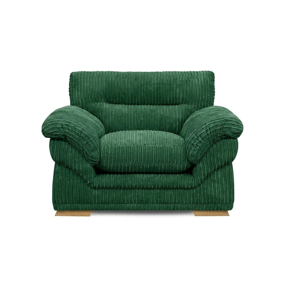 Amalfi Claude Armchair in Green jumbo cord