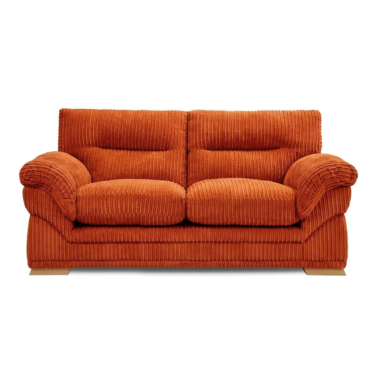 Amalfi Claude Sofa 2 Seater in Orange jumbo cord