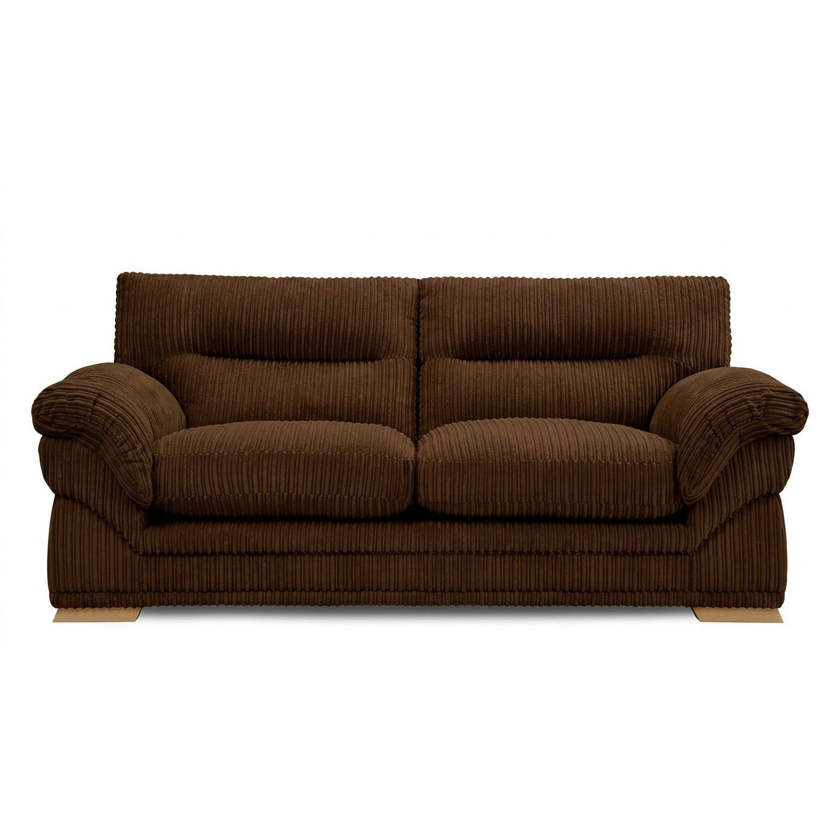 Amalfi Claude Sofa 3 Seater in Brown jumbo cord