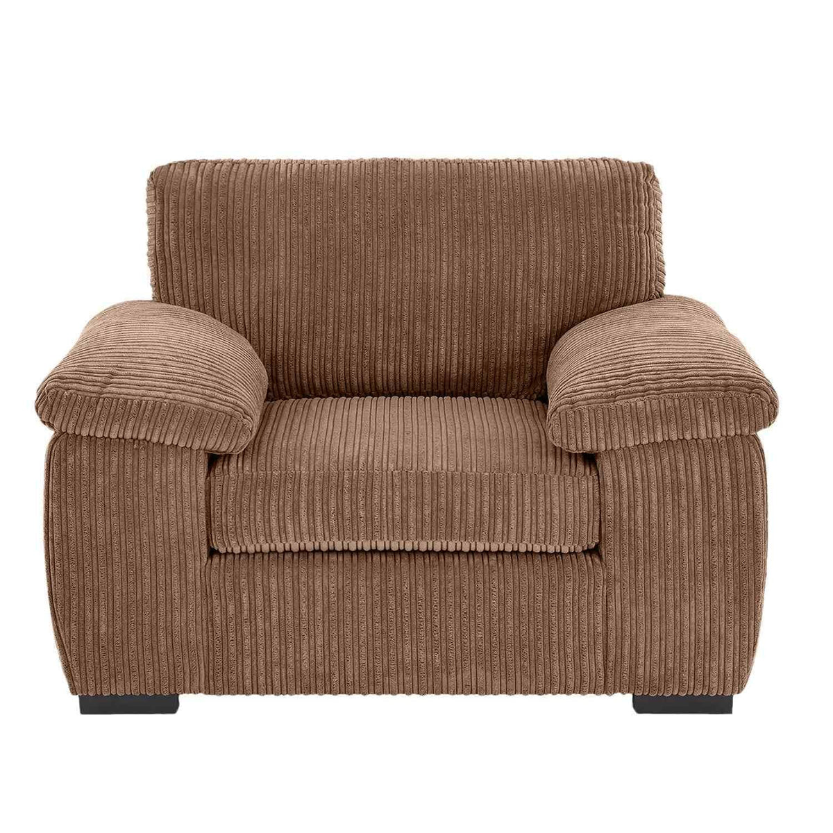Amalfi Jumbo Cord Armchair in Beige jumbo cord
