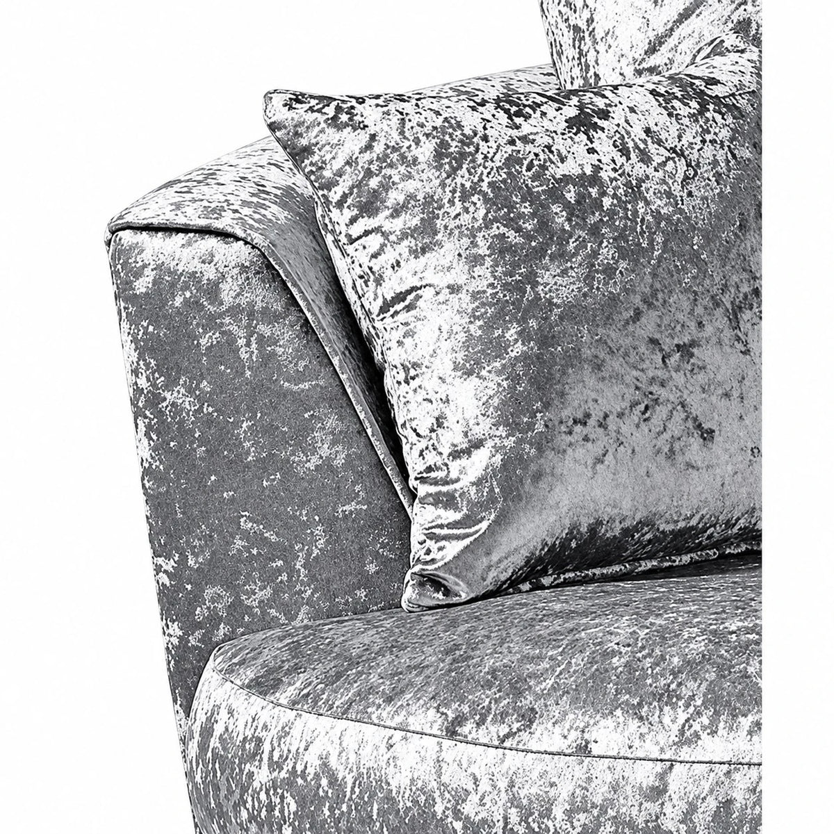 Crushed Velvet Swivel Chair – view 3
