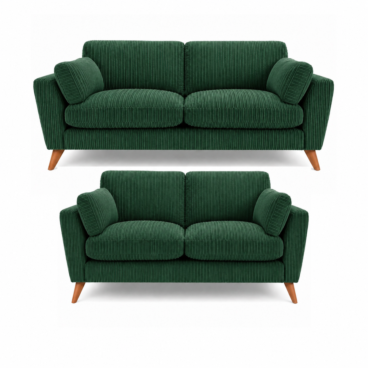 Harlow Jumbo Cord High Back Sofa Set 3+2 Seater in jumbo cord – detail view 10