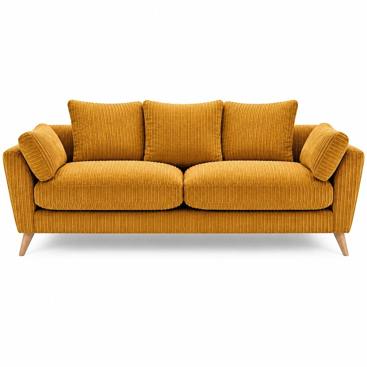 Harlow Jumbo Cord Sofa 2 Seater in Mustard jumbo cord