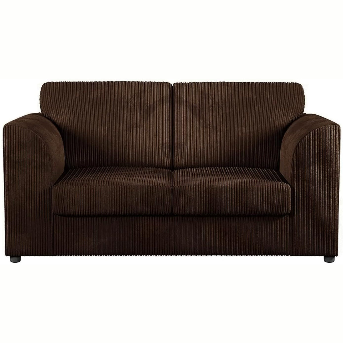 Jumbo Cord High Back Sofa 2 Seater in Brown jumbo cord