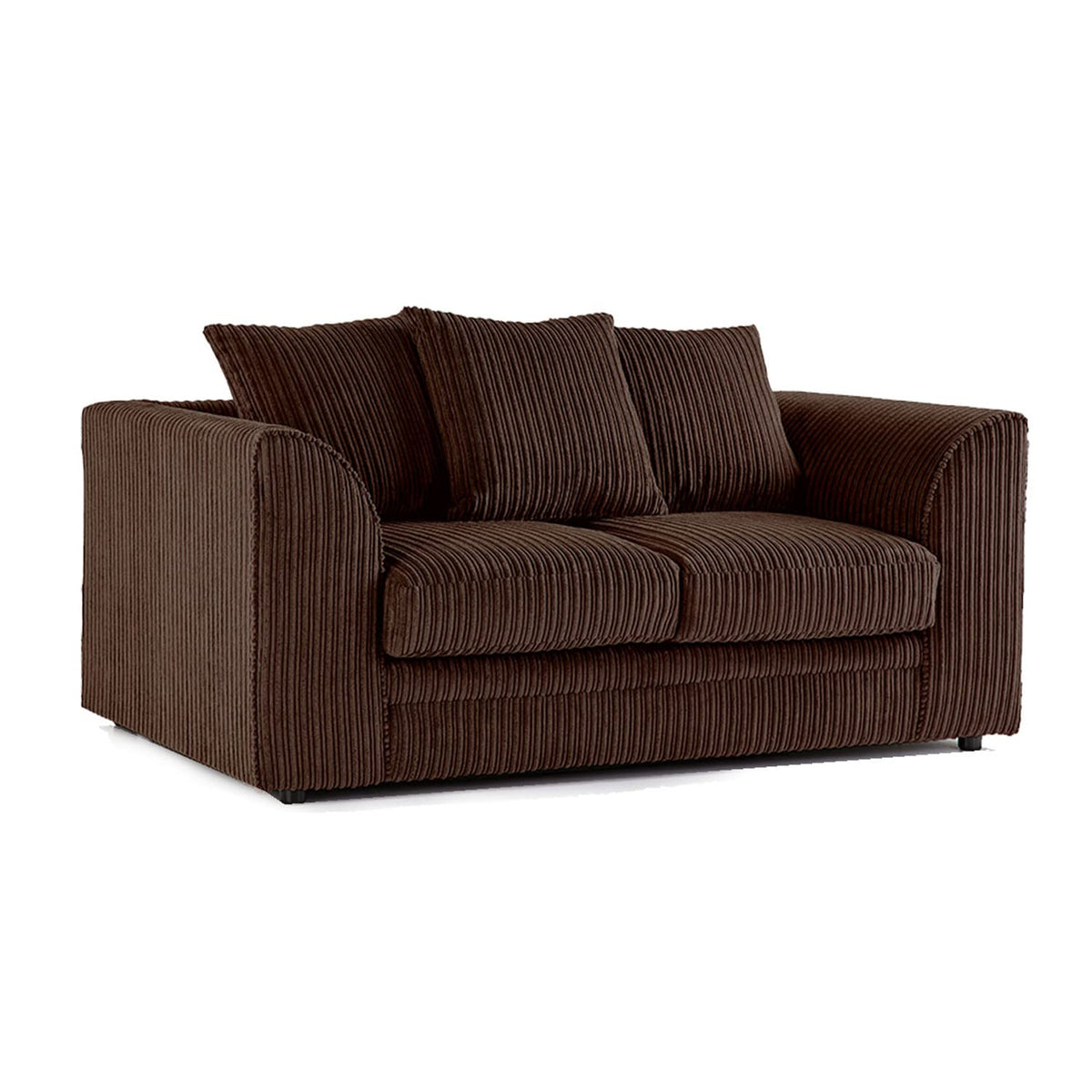 Jumbo Cord Scatter Back Sofa 2 Seater in Brown jumbo cord