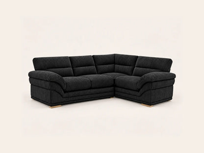 Amalfi Claude 2 Piece Corner Group Right Hand | Corner Sofa | Jumbo Cord | 10 Colours | Reversible Cushions | Free UK Delivery
