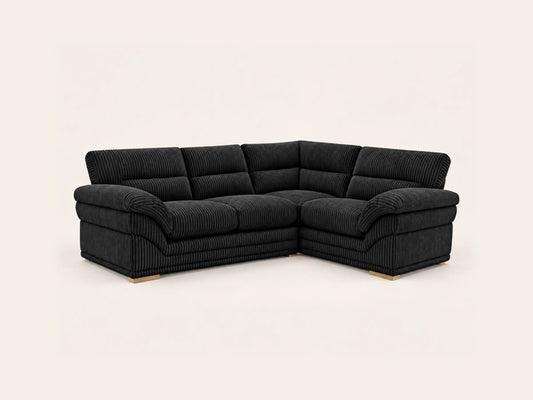 Amalfi Claude 2 Piece Corner Group Right Hand | Corner Sofa | Jumbo Cord | 10 Colours | Reversible Cushions | Free UK Delivery