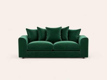 Plush Velvet Sofa | 3 Seater | Plush Velvet | 5 Colours | Foam-Filled Cushions | Free UK Delivery