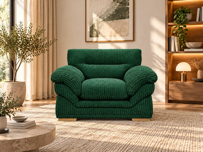 Amalfi Claude Armchair | Armchair | Jumbo Cord | 10 Colours | Reversible Cushions | Free UK Delivery