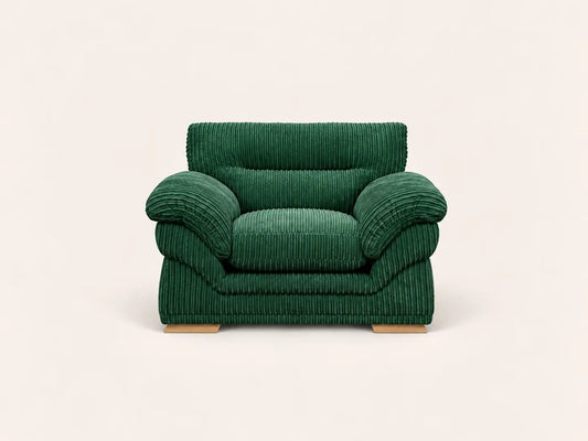 Amalfi Claude Armchair | Armchair | Jumbo Cord | 10 Colours | Reversible Cushions | Free UK Delivery