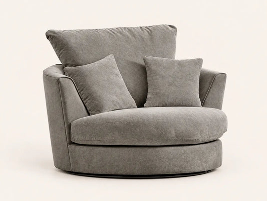 Casper Swivel Chair | Swivel Chair | Casper Fabric | 2 Colours | 360-Degree Swivel Base | Free UK Delivery