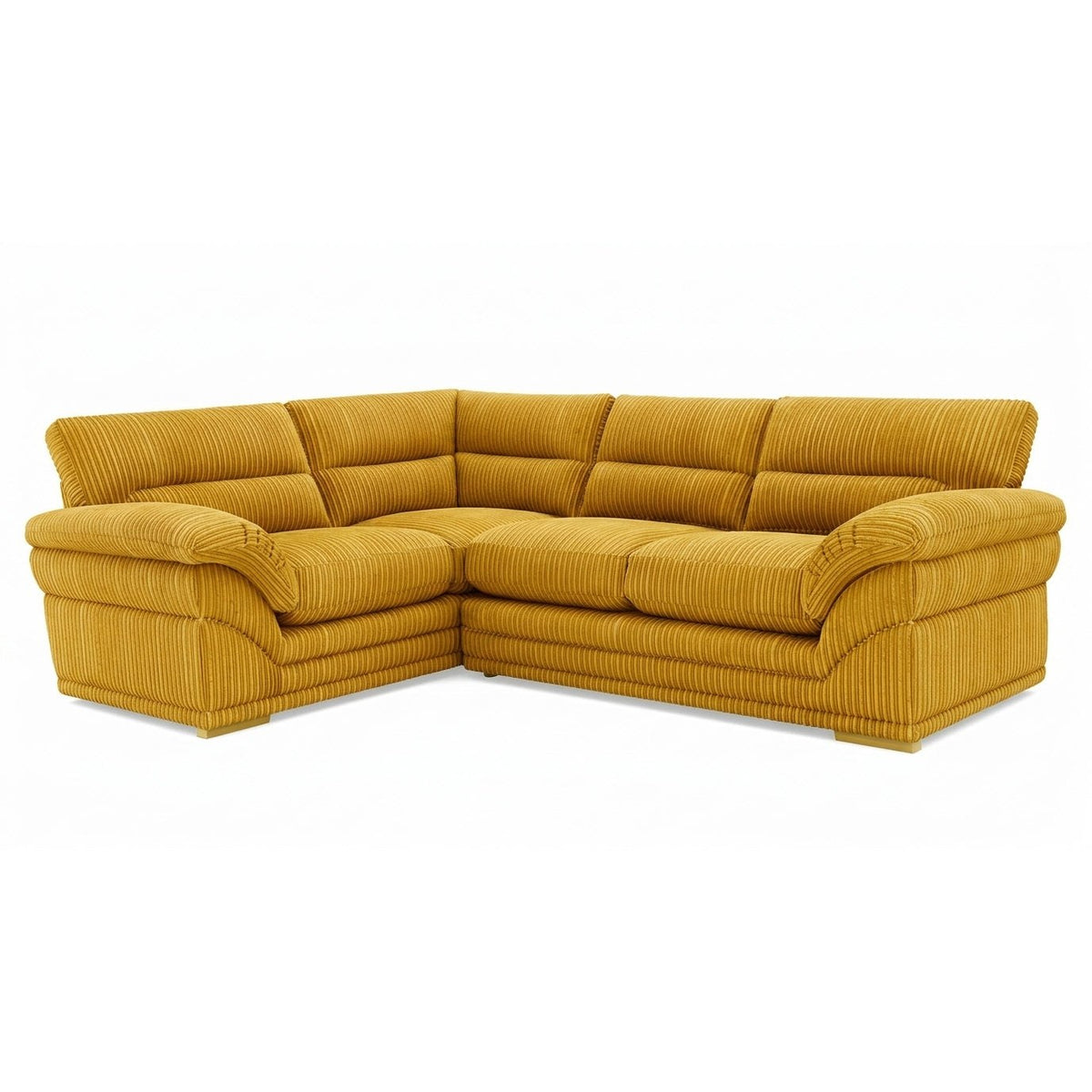 Amalfi Claude 2 Piece Corner Group Right Hand in Yellow jumbo cord