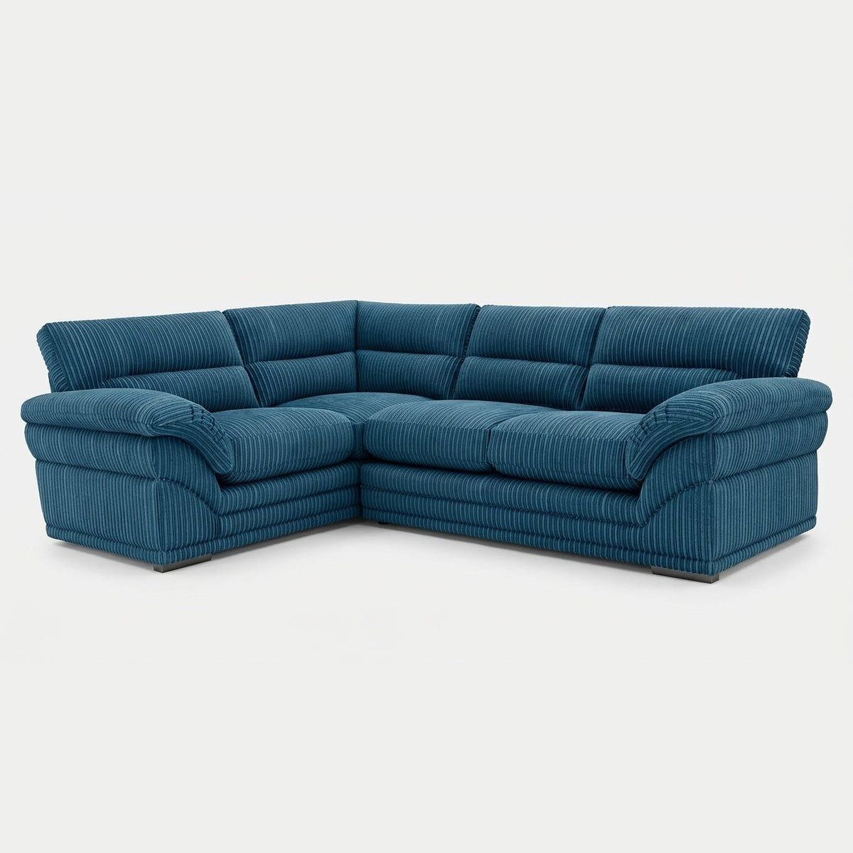 Amalfi Claude 2 Piece Corner Group Right Hand in Navy Blue jumbo cord