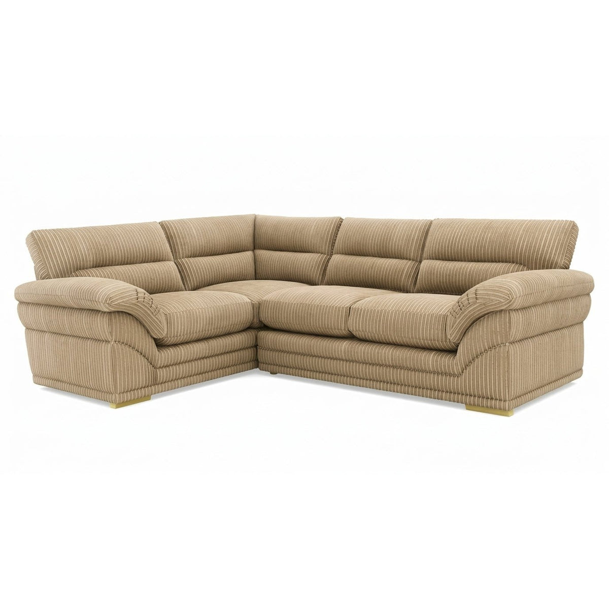 Amalfi Claude 2 Piece Corner Group Right Hand in Beige jumbo cord