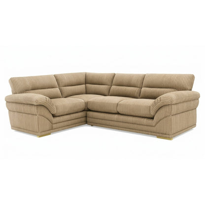 Amalfi Claude 2 Piece Corner Group Right Hand in Beige jumbo cord