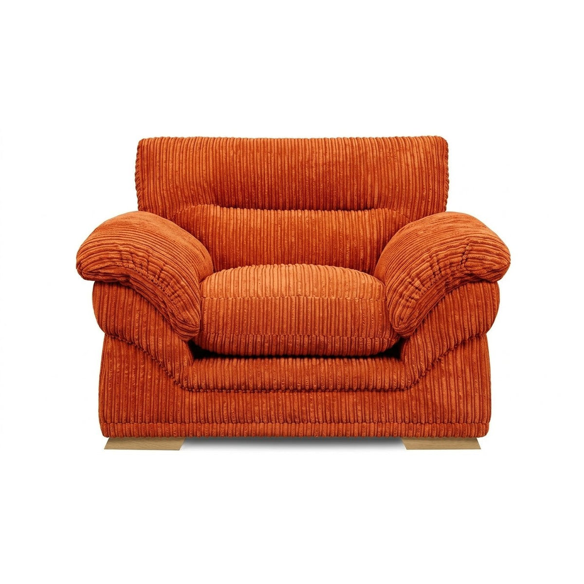 Amalfi Claude Armchair in Orange jumbo cord