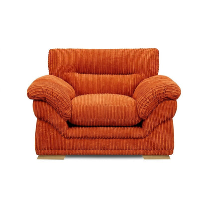 Amalfi Claude Armchair in Orange jumbo cord