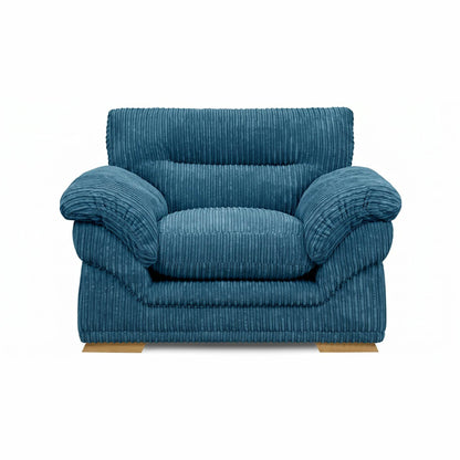 Amalfi Claude Armchair in Navy jumbo cord