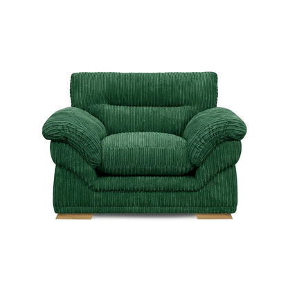 Amalfi Claude Armchair in Green jumbo cord