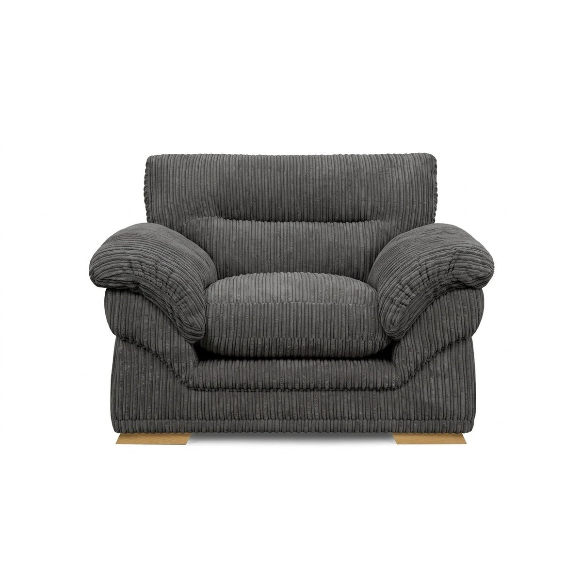 Amalfi Claude Armchair in Grey jumbo cord