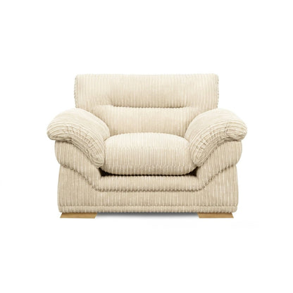 Amalfi Claude Armchair in Cream jumbo cord