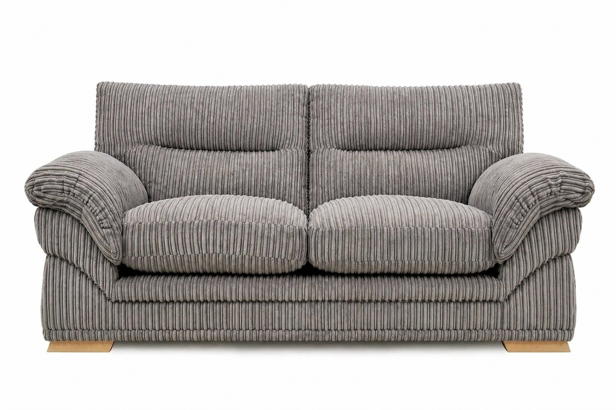 Amalfi Claude Sofa 2 Seater in Grey jumbo cord