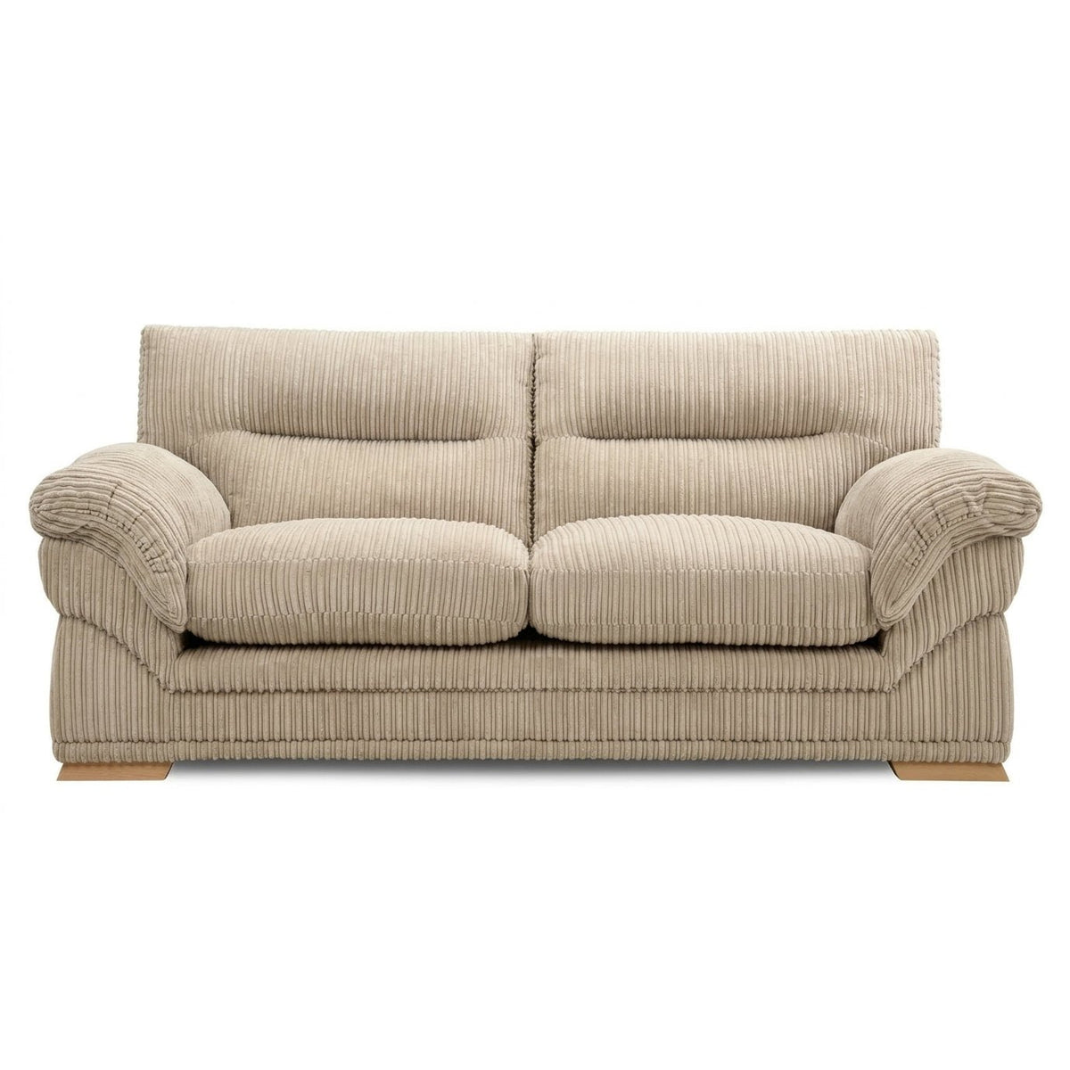 Amalfi Claude Sofa 3 Seater in Beige jumbo cord