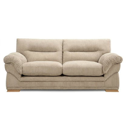 Amalfi Claude Sofa 3 Seater in Beige jumbo cord