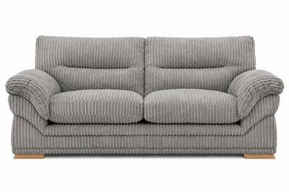 Amalfi Claude Sofa 3 Seater in Grey jumbo cord