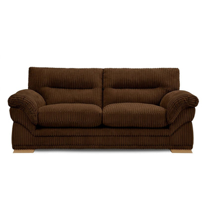 Amalfi Claude Sofa 3 Seater in Brown jumbo cord
