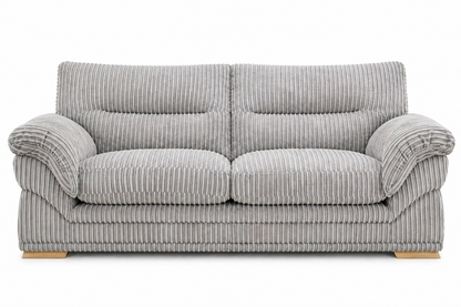 Amalfi Claude Sofa 3 Seater in Silver jumbo cord