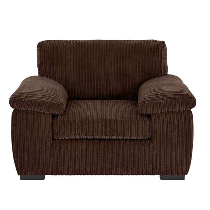 Amalfi Jumbo Cord Armchair in Brown jumbo cord