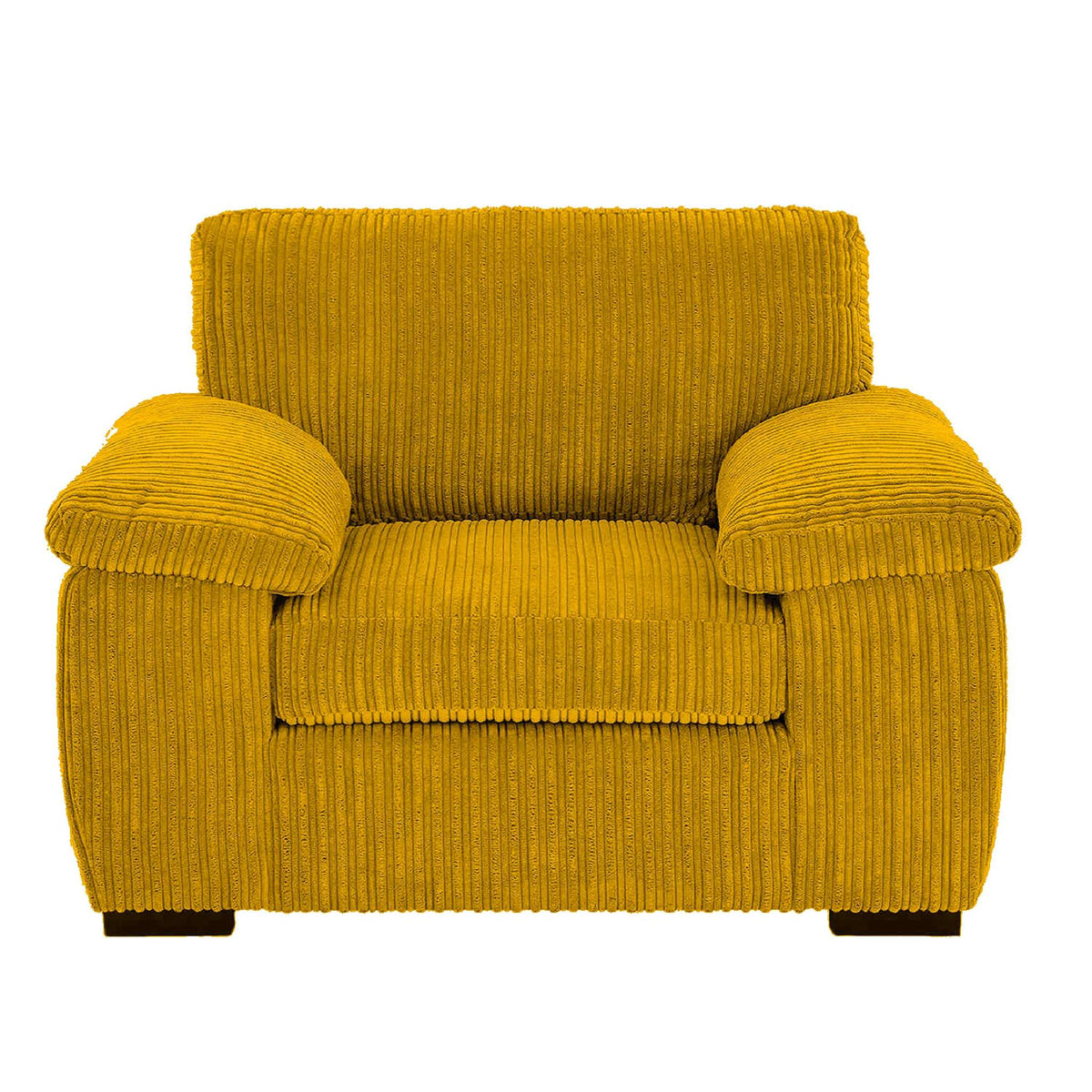 Amalfi Jumbo Cord Armchair in Mustard jumbo cord