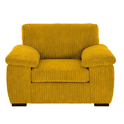 Amalfi Jumbo Cord Armchair in Mustard jumbo cord