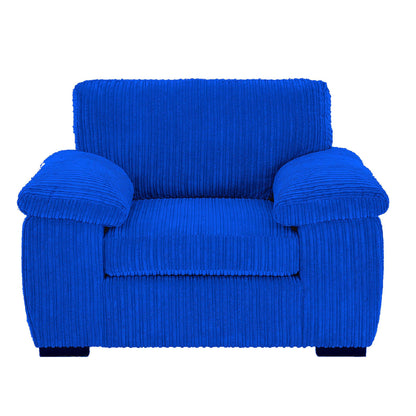 Amalfi Jumbo Cord Armchair in Navy jumbo cord