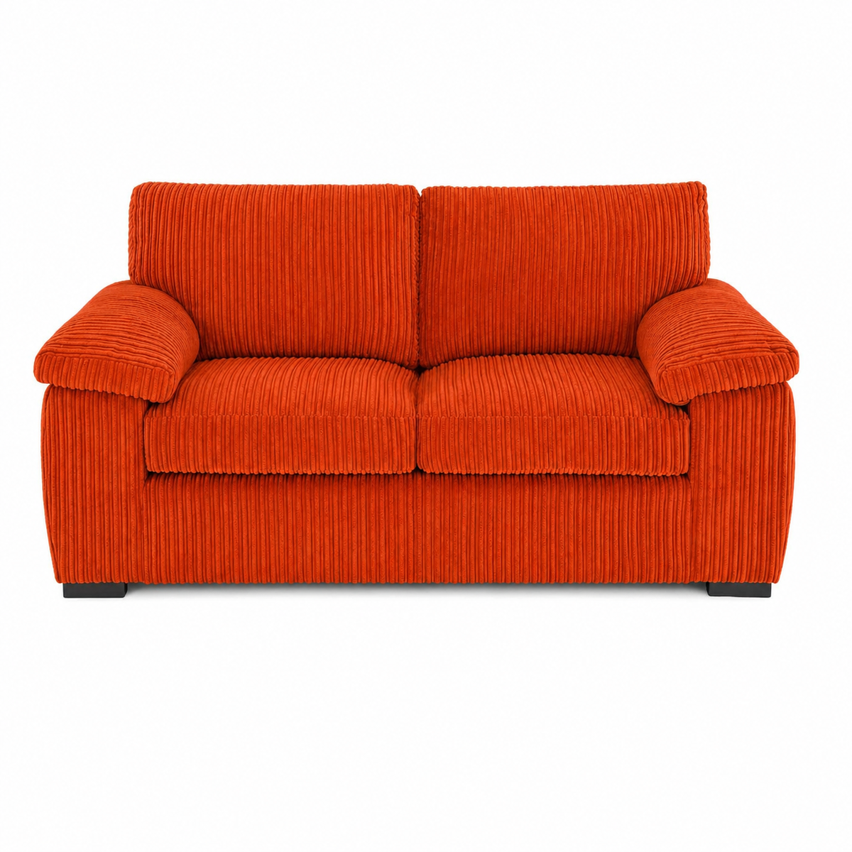 Amalfi Jumbo Cord Sofa 2 Seater in Orange jumbo cord