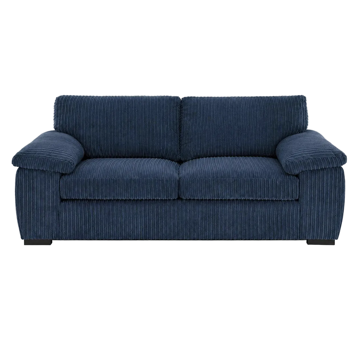 Amalfi Jumbo Cord Sofa 2 Seater in Navy jumbo cord