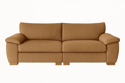 Amalfi Split Sectional Sofa 3 Seater in Beige jumbo cord – alternate view