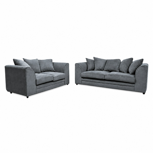Casper Sofa Set 3+2 Seater in Grey casper fabric