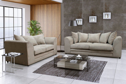 Casper Sofa Set 3+2 Seater in Beige casper fabric – room view