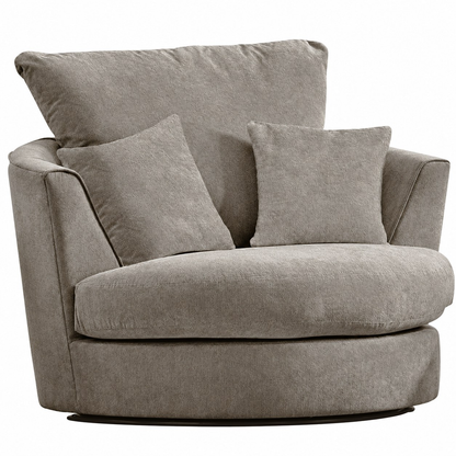 Casper Swivel Chair in Beige casper fabric – cut-out view