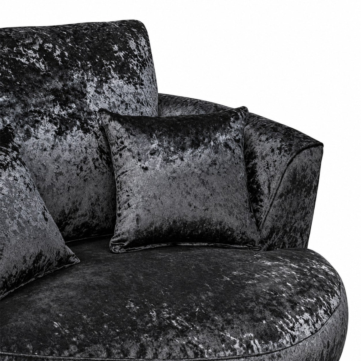 Crushed Velvet Swivel Chair – view 5
