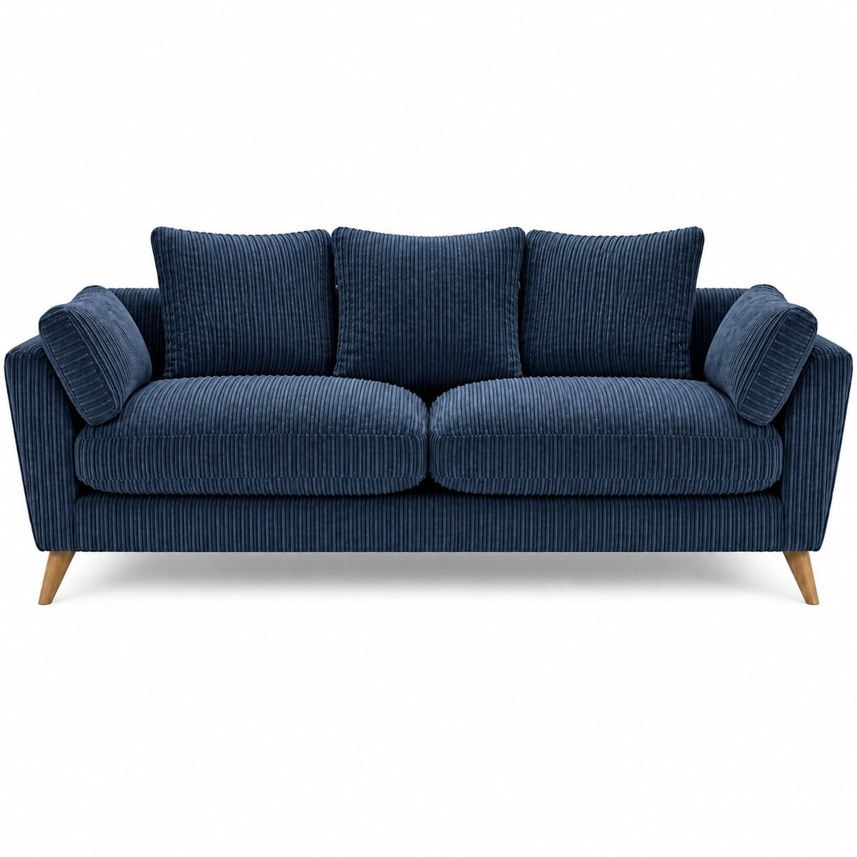 Harlow Jumbo Cord Sofa 2 Seater in Blue jumbo cord