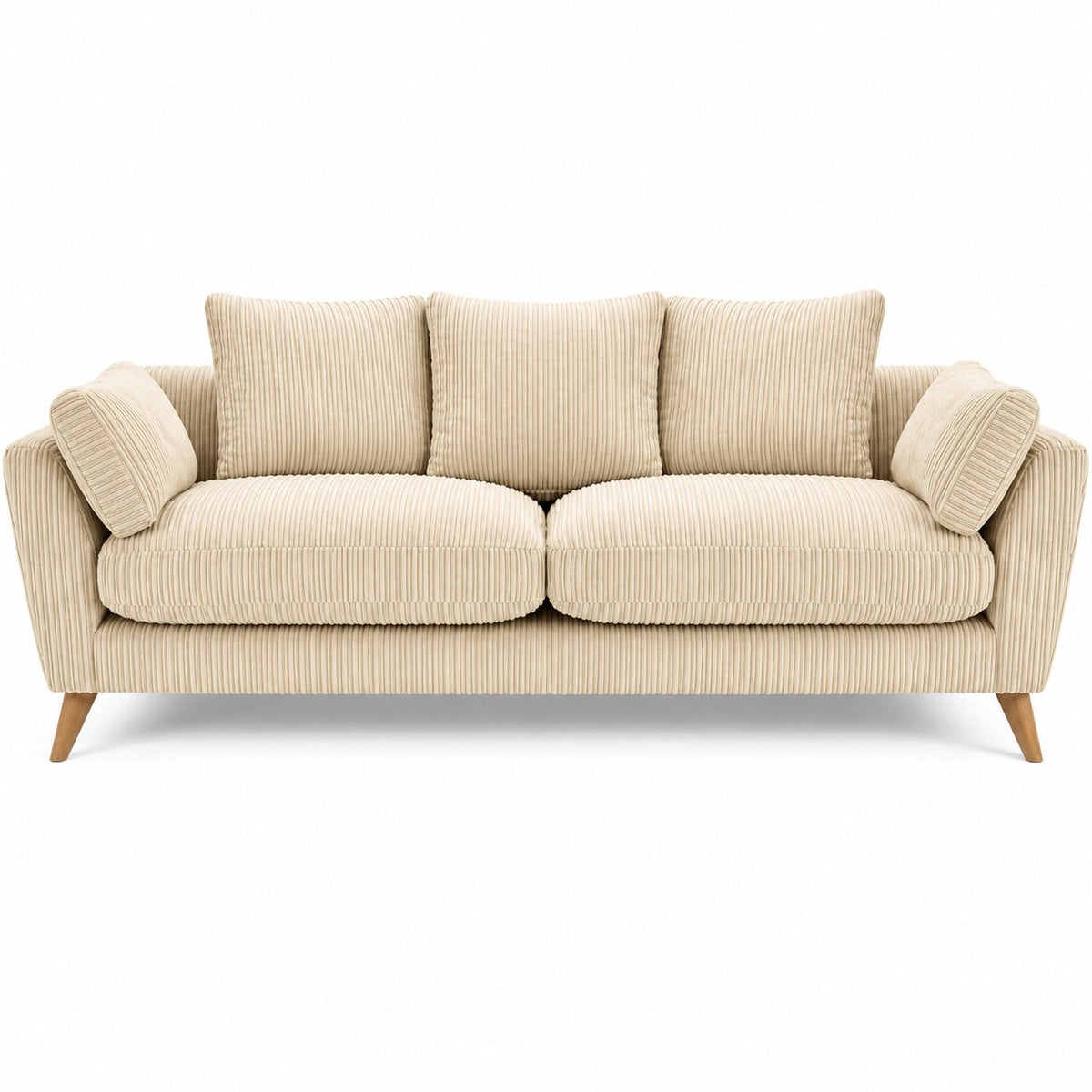 Harlow Jumbo Cord Sofa 2 Seater in Cream jumbo cord