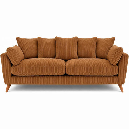 Harlow Jumbo Cord Sofa 3 Seater in Beige jumbo cord