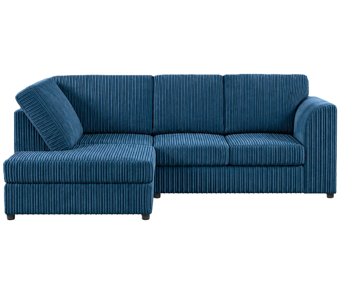 Jumbo Cord High Back Corner Sofa 4 Seater in jumbo cord – detail view 2