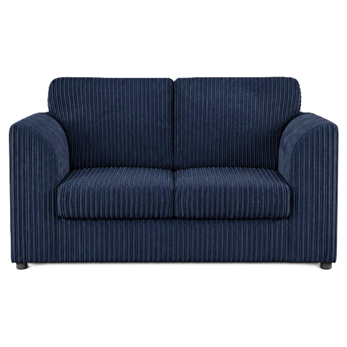 Jumbo Cord High Back Sofa 2 Seater in Navy jumbo cord