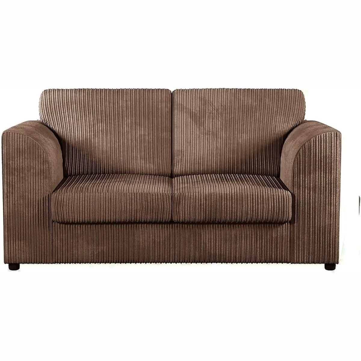 Jumbo Cord High Back Sofa 2 Seater in Beige jumbo cord