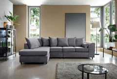 Jumbo Cord L-Shape Chaise Corner Sofa 5 Seater in jumbo cord – detail view 2